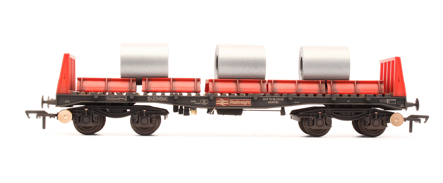 Pre-Owned 38-352A BAA Steel Carrier Wagon Railfreight 900102 - Custom Weathered