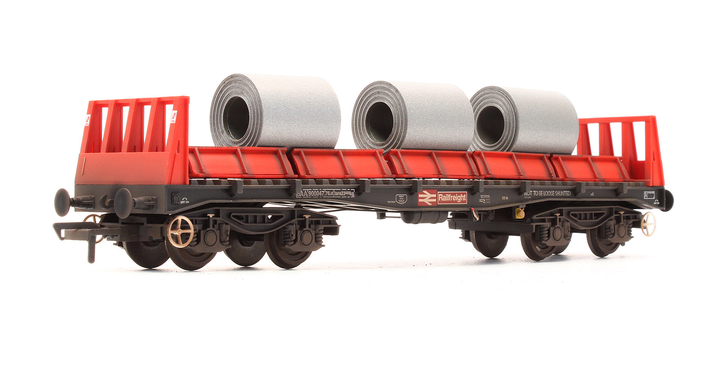 Pre-Owned 38-352 BAA Steel Carrier Wagon Railfreight 900047 - Custom Weathered