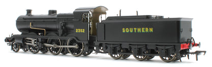 S4102-07 LB&SCR K Class 2-6-0 Southern Bulleid War Time Black No.2352 Steam Locomotive