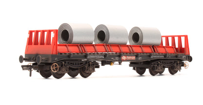 Pre-Owned 38-352 BAA Steel Carrier Wagon Railfreight 900047 - Custom Weathered