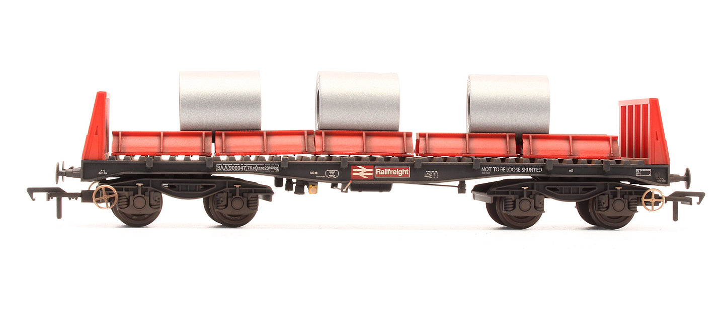 Pre-Owned 38-352 BAA Steel Carrier Wagon Railfreight 900047 - Custom Weathered