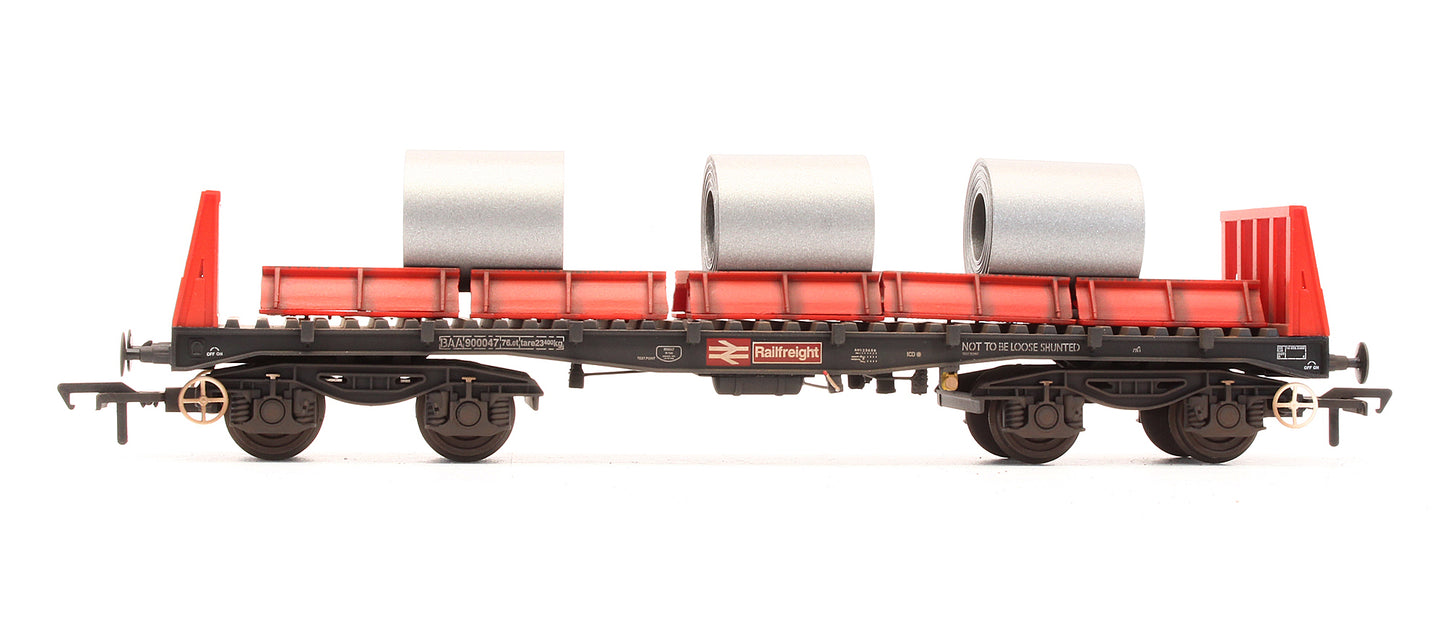 Pre-Owned 38-352 BAA Steel Carrier Wagon Railfreight 900047 - Custom Weathered