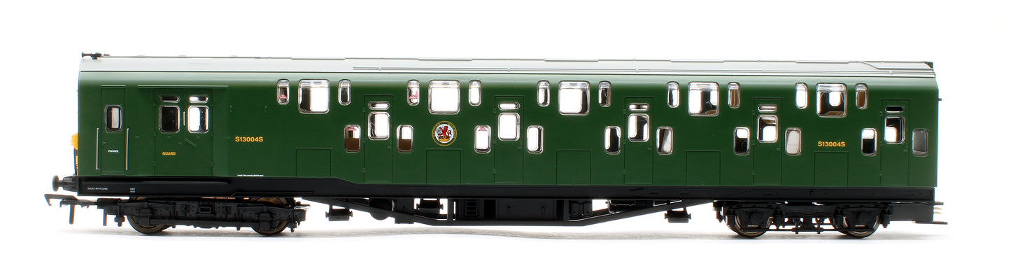 Bulleid Class 4DD Double Decker 4 Car EMU 4002/4902 BR Green with Full Yellow Ends - Sound Fitted