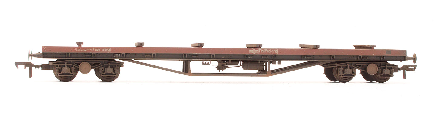 Pre-Owned 38-159 BDA Bogie Bolster Wagon Railfreight '950991' - Custom Weathered