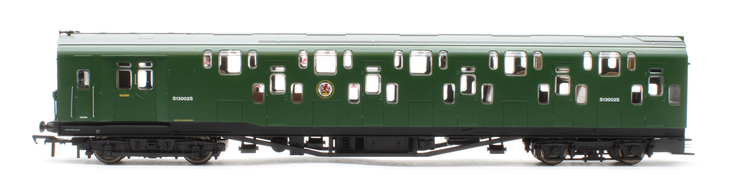 Bulleid Class 4DD Double Decker 4 Car EMU 4001/4901 BR Green with Small Yellow Ends