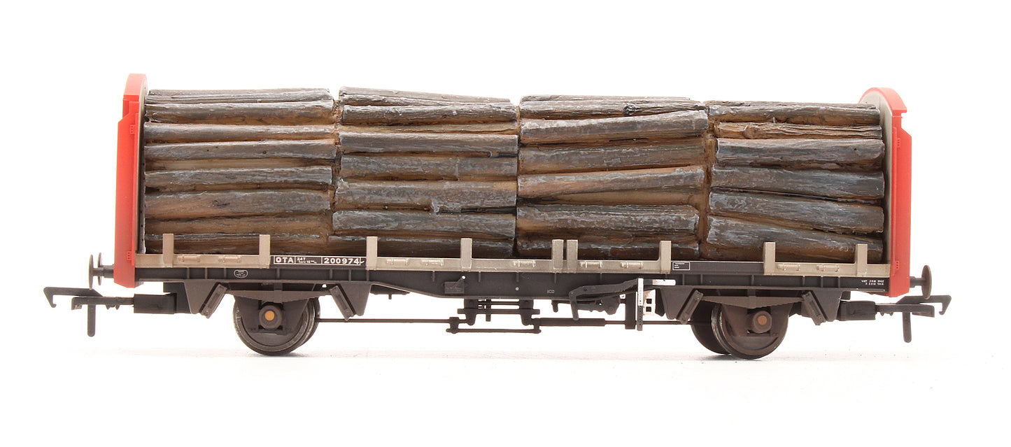 Pre-Owned 38-300 OTA Timber Carrier Wagon Railfreight With Lumber Load - Custom Weathered