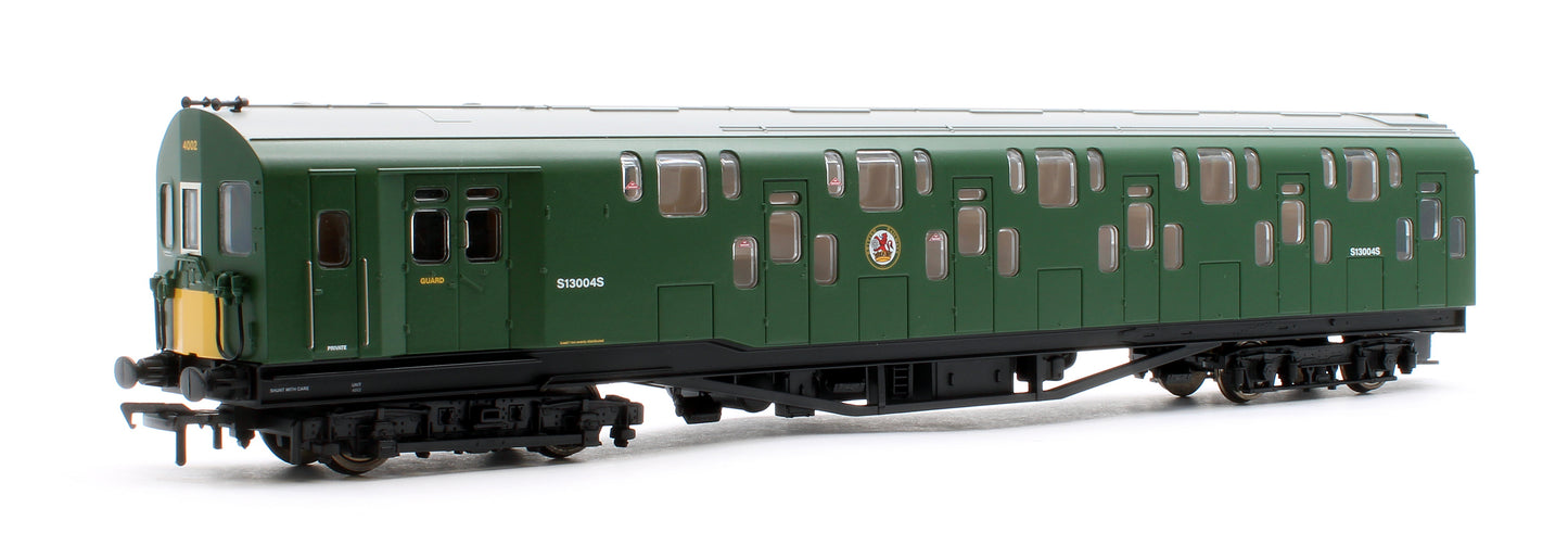 Bulleid Class 4DD Double Decker 4 Car EMU 4002/4902 BR Green with Small Yellow Ends