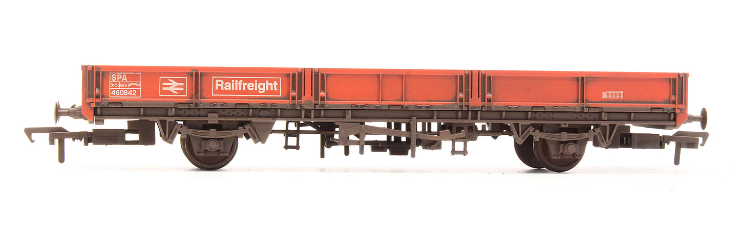 Pre-Owned E87034 BR SPA Open Wagon BR Railfreight Red 460842 - Custom Weathered