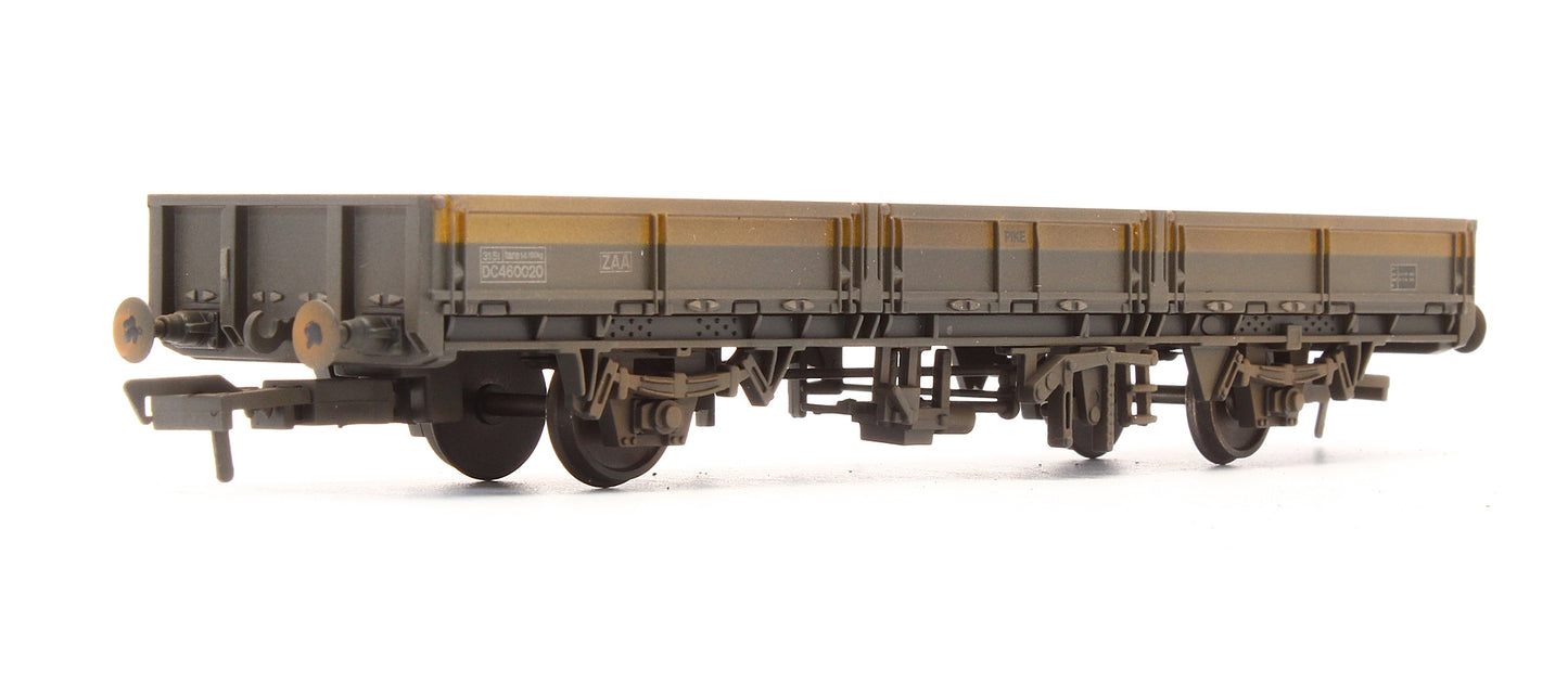 Pre-Owned E87040 BR ZAA 'Pike' Open Wagon BR Engineers Grey & Yellow - Custom Weathered