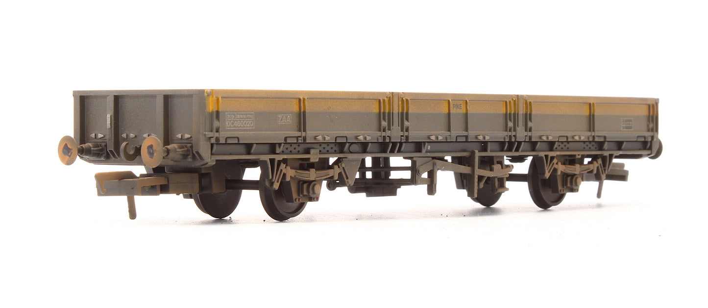 Pre-Owned E87040 BR ZAA 'Pike' Open Wagon BR Engineers Grey & Yellow - Custom Weathered