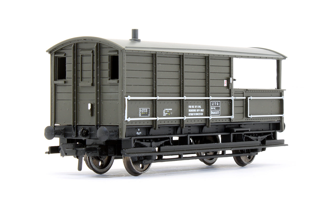 Pre-Owned 20 Ton Toad Brake Van BR Departmental Green - Exclusive Edition