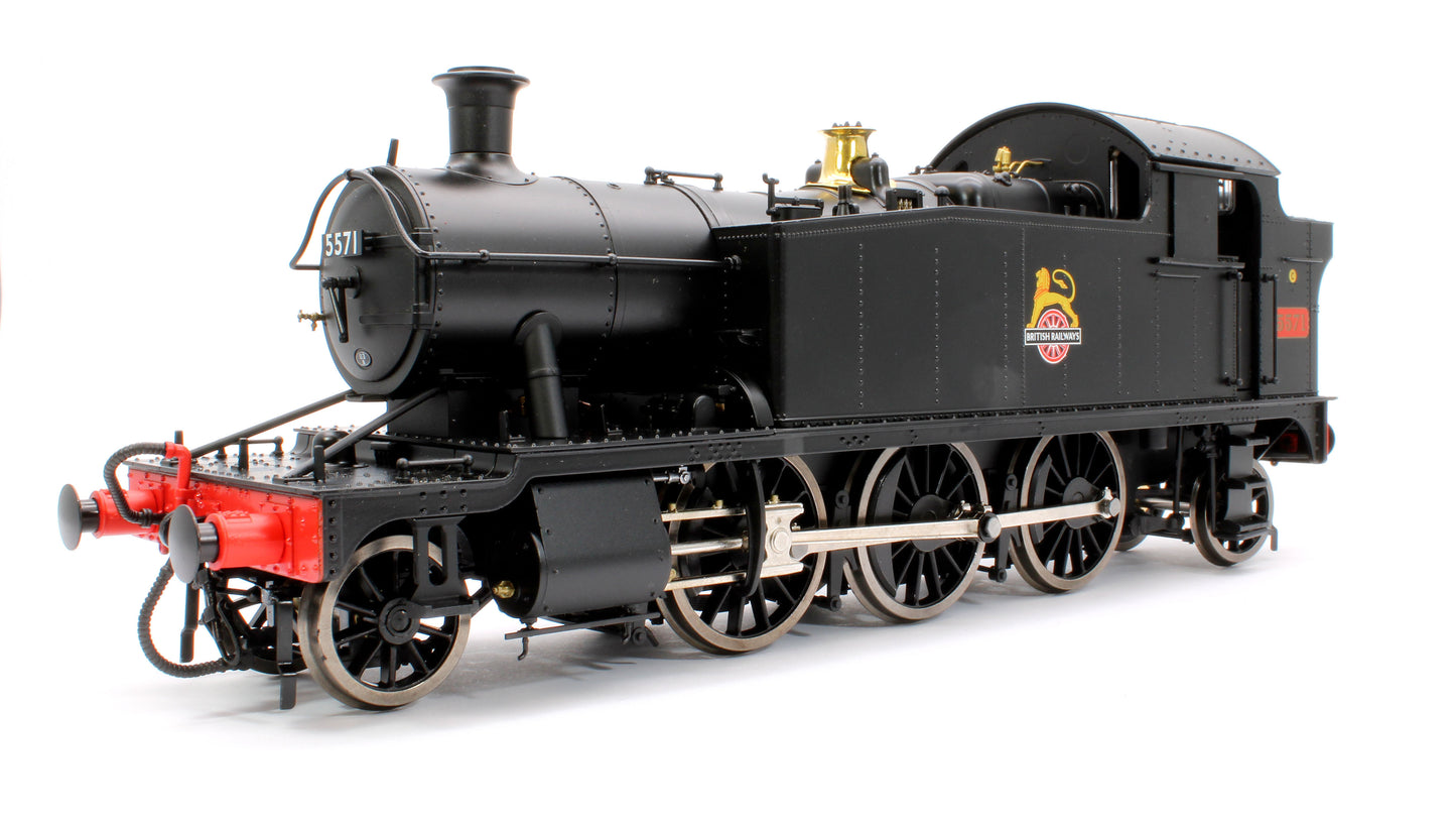 Class 55xx 2-6-2 BR Early Crest BR Black 5571 Steam Locomotive - DCC Sound Fitted