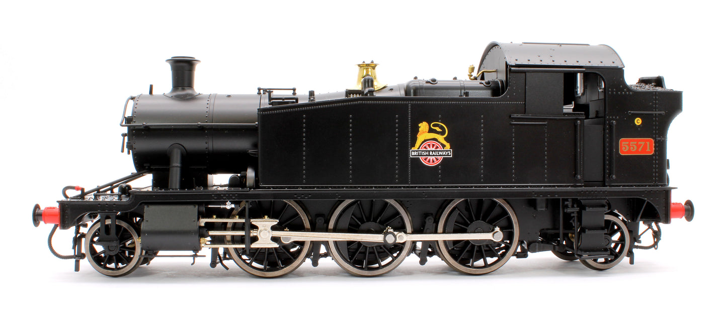 Class 55xx 2-6-2 BR Early Crest BR Black 5571 Steam Locomotive - DCC Sound Fitted