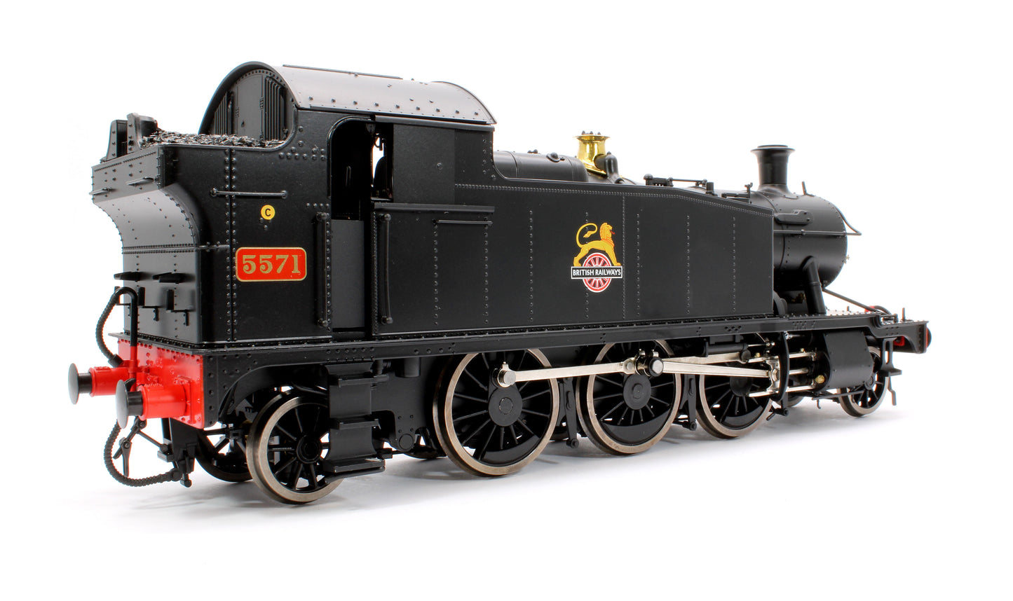 Class 55xx 2-6-2 BR Early Crest BR Black 5571 Steam Locomotive - DCC Sound Fitted