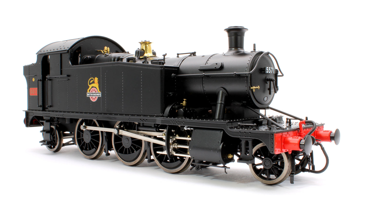 Class 55xx 2-6-2 BR Early Crest BR Black 5571 Steam Locomotive - DCC Sound Fitted