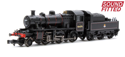 LMS Ivatt 2MT 46474 BR Lined Black (Early Emblem) DCC Sound