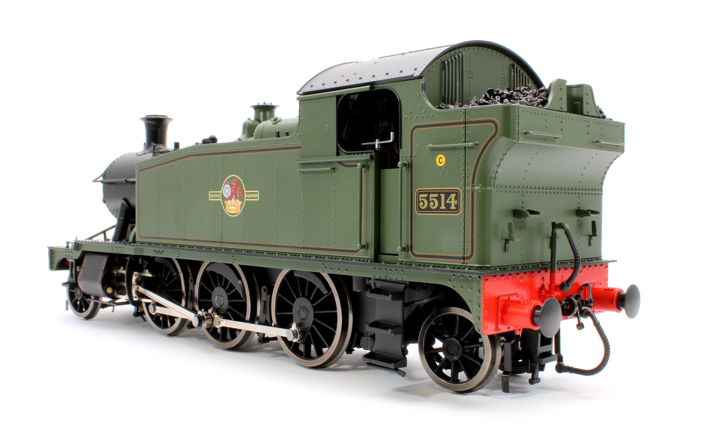 Class 55xx 2-6-2 BR Late Crest BR Lined Green 5514 Steam Locomotive - DCC Sound Fitted
