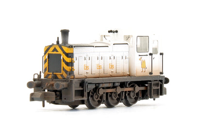 Pre-Owned Class 03 Ex-D2054 British Industrial Sand White Diesel Shunter - Custom Weathered