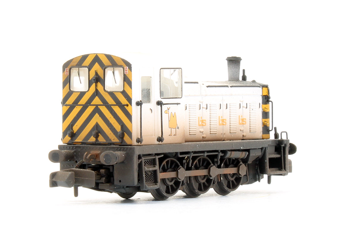 Pre-Owned Class 03 Ex-D2054 British Industrial Sand White Diesel Shunter - Custom Weathered