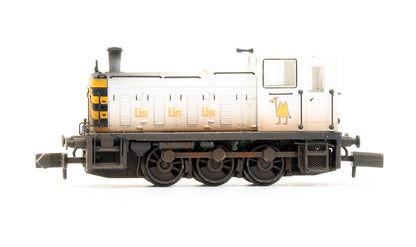 Pre-Owned Class 03 Ex-D2054 British Industrial Sand White Diesel Shunter - Custom Weathered