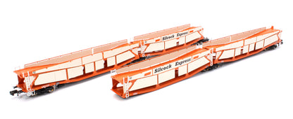 Quad Set Cartic-4 Car Carrier - Silcock Express Livery with Roof + Side Screens (Set B)