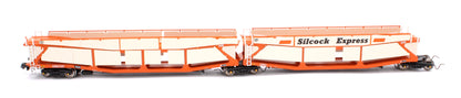 Quad Set Cartic-4 Car Carrier - Silcock Express Livery with Roof + Side Screens (Set B)