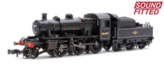 LMS Ivatt 2MT 46447 BR Lined Black (Late Crest) DCC Sound