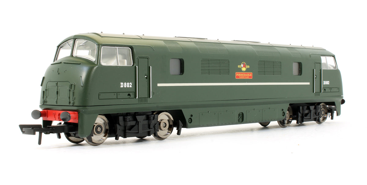 Pre-Owned R3068 RailRoad BR Green Class 42 Warship 'Formidable' D802 Diesel Locomotive