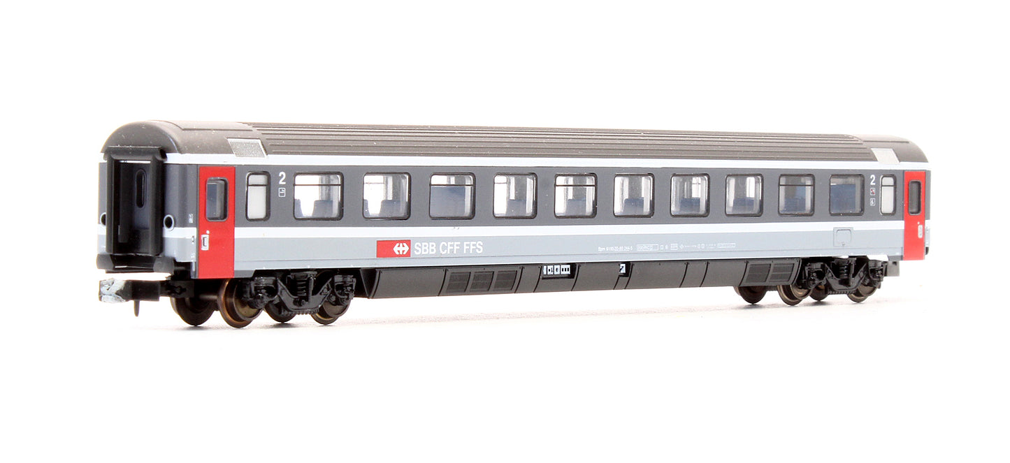 Pre-Owned 13708 Set Of 2 SBB 2nd Class Passenger Coaches