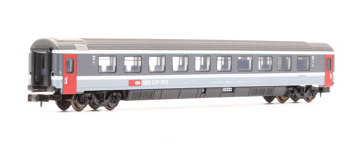 Pre-Owned 13708 Set Of 2 SBB 2nd Class Passenger Coaches