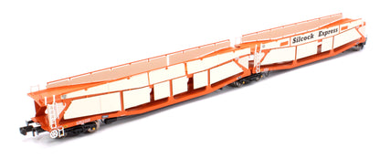 Quad Set Cartic-4 Car Carrier - Silcock Express Livery with Roof + Side Screens (Set A)