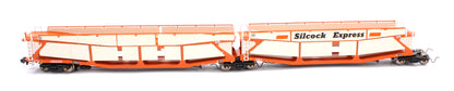 Quad Set Cartic-4 Car Carrier - Silcock Express Livery with Roof + Side Screens (Set A)