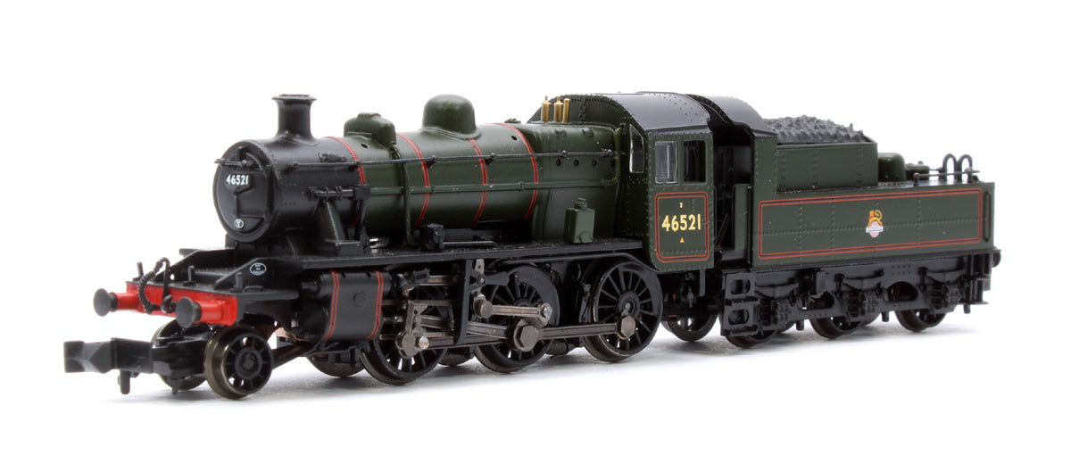 LMS Ivatt 2MT BR Lined Green (Early Emblem) 46521