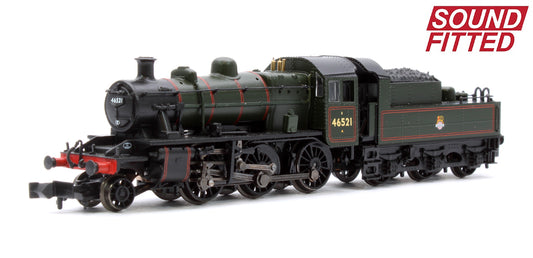 LMS Ivatt 2MT 46521 BR Lined Green (Early Emblem) - DCC Sound