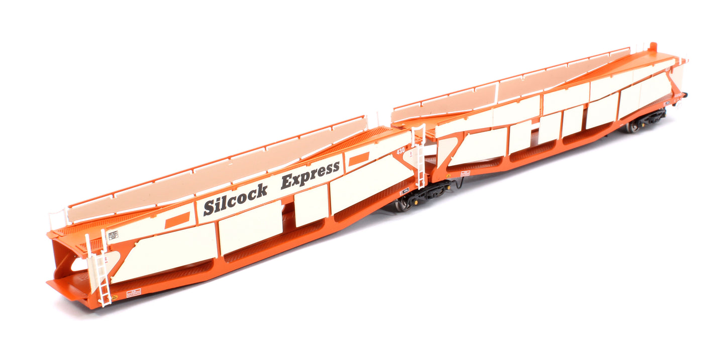 Quad Set Cartic-4 Car Carrier - Silcock Express Livery with Roof + Side Screens (Set A)