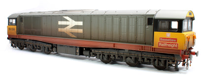 Class 58 Railfreight Red Stripe 58034 Bassetlaw Diesel Locomotive - Weathered