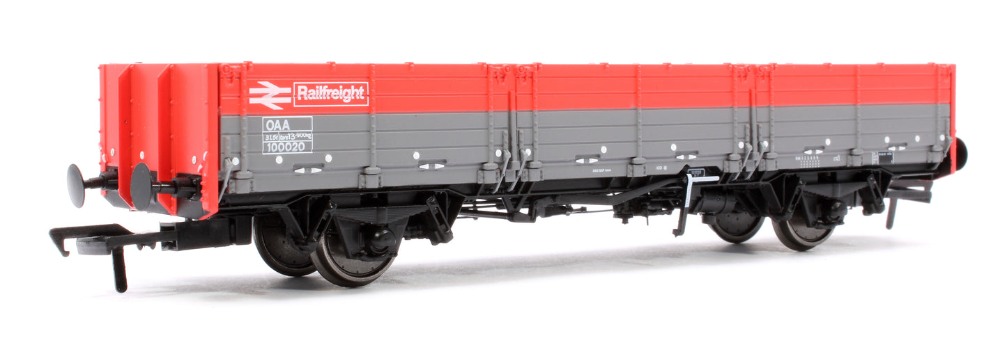 BR ‘Open AB’ OAA Wagon No. 100020, Railfreight red/grey (three red plank)