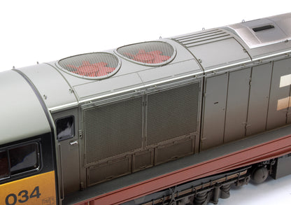 Class 58 Railfreight Red Stripe 58034 Bassetlaw Diesel Locomotive - Weathered