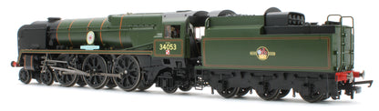 R30485 Rebuilt Battle of Britain 4-6-2 BR Green Late Crest 34053 '303 Squadron' Steam Locomotive