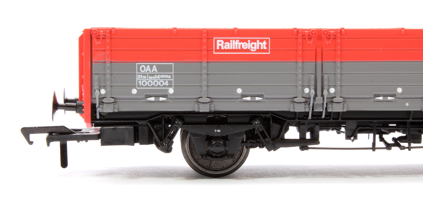 BR ‘Open AB’ OAA Wagon No. 100004, Railfreight red/grey (three red plank)