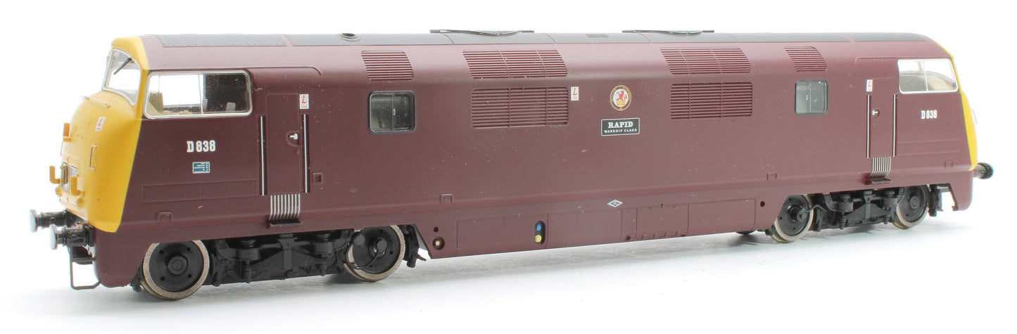 Pre-Owned Class 43 D838 'Rapid' Warship BR Maroon Diesel Locomotive