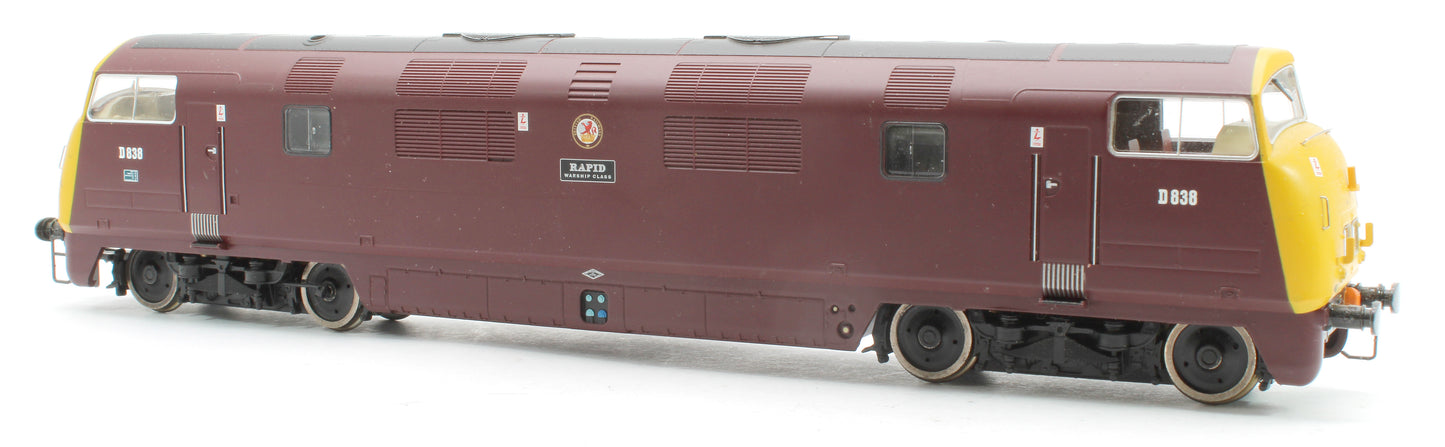 Pre-Owned Class 43 D838 'Rapid' Warship BR Maroon Diesel Locomotive