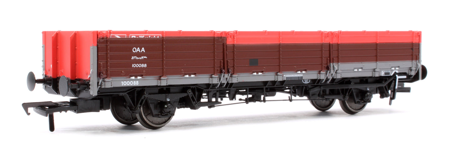 Pre-Owned 915012 BR ‘Open AB’ OAA Wagon No. 100088, Railfreight red/grey, (three red plank) patch finish