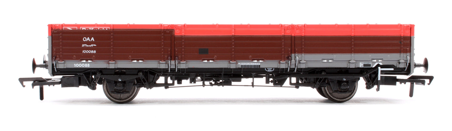 Pre-Owned 915012 BR ‘Open AB’ OAA Wagon No. 100088, Railfreight red/grey, (three red plank) patch finish