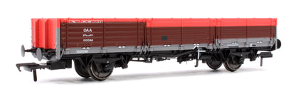 BR ‘Open AB’ OAA Wagon No. 100088, Railfreight red/grey, (three red plank) patch finish