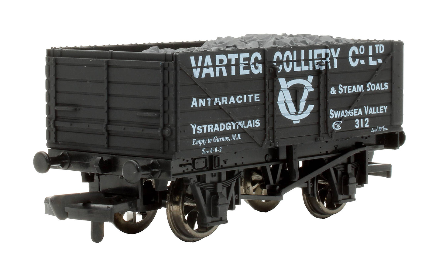 Pre-Owned 10T 7 Plank Wagon Varteg Colliery Co Ltd '312'