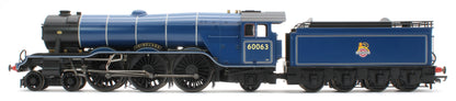 R30476SS Class A3 4-6-2 BR Blue 60063 "Isinglass" Steam Locomotive - DCC Sound & Smoke