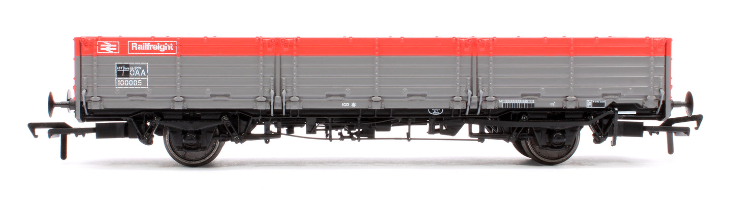 BR ‘Open AB’ OAA Wagon No. 100005, Railfreight red/grey (two red plank)