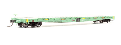 Pre-Owned 11012-01 GSC 60' Early Flatcar MP "UP MOW Green" - Road #818002