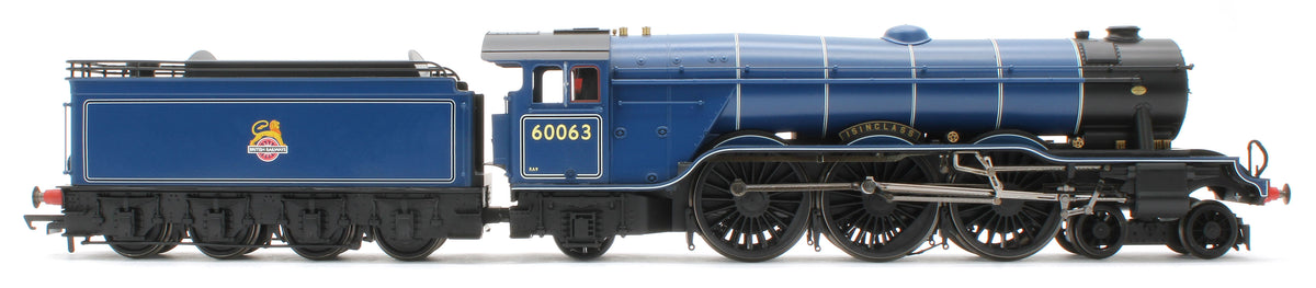 R30476SS Class A3 4-6-2 BR Blue 60063 "Isinglass" Steam Locomotive - DCC Sound & Smoke